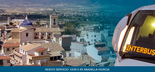 Servicio Regular permanente de Viajeros MUR-049 Abanilla-Murcia