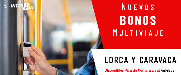 Nuevos bonos Multiviaje Lorca y Caravaca