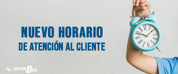 Nuevo horario de atención al cliente